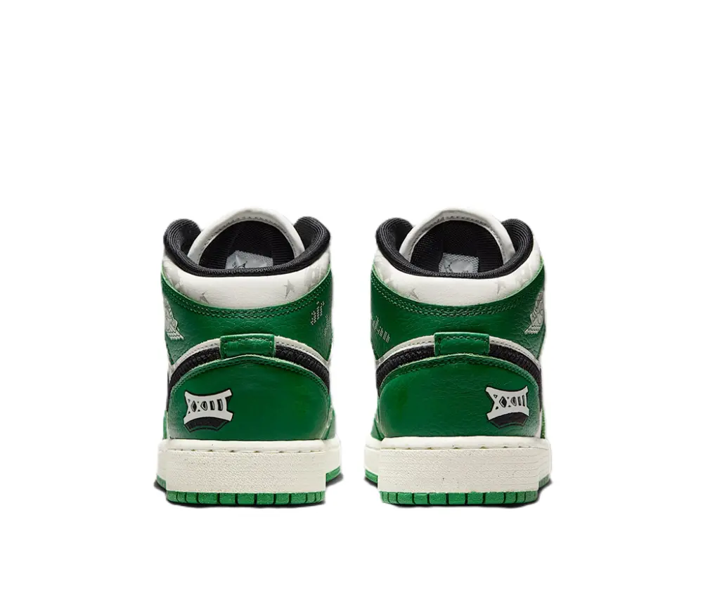 Giày Nike Air Jordan 1 Mid SE GS ‘Overbranded’ HF3200-300 - Ảnh 4