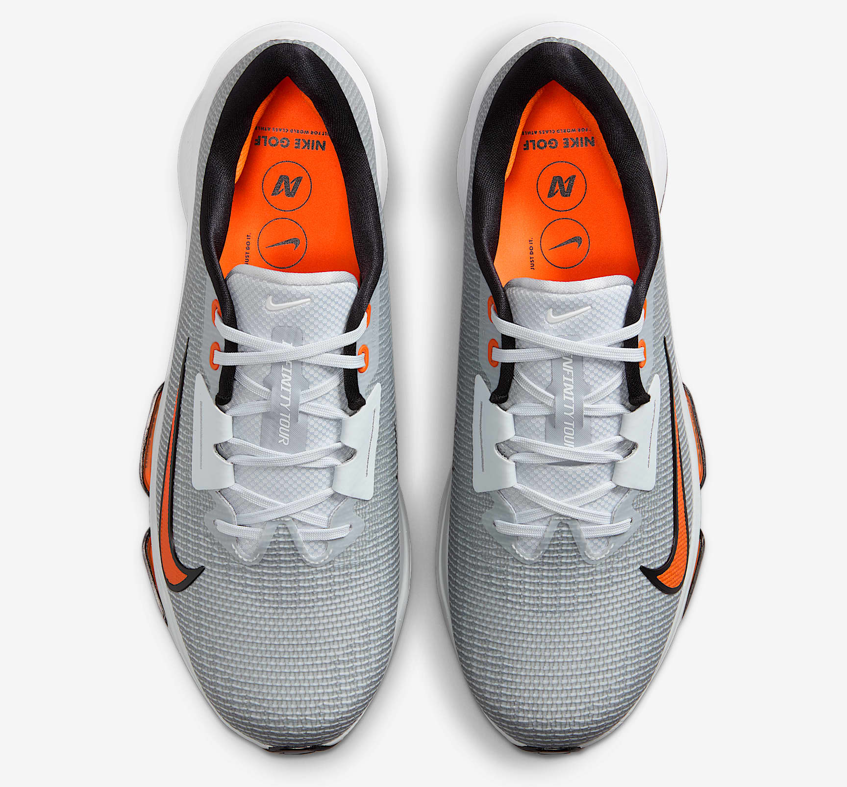 Alternative view of Giày Nike Infinity Tour 2 Golf ‘White Safety Orange’ HQ2159-001