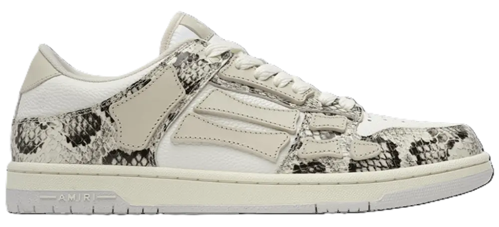 Giày AMIRI Skel Top Low 'Snake Alabaster' AMFOSR1056-271