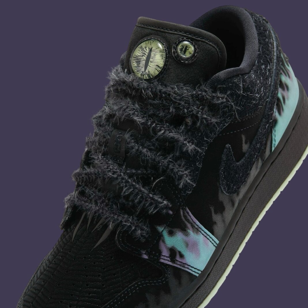 Alternative view of Giày Nike Air Jordan 1 Low GS ‘Halloween Fortune Fly’ HQ3442-001