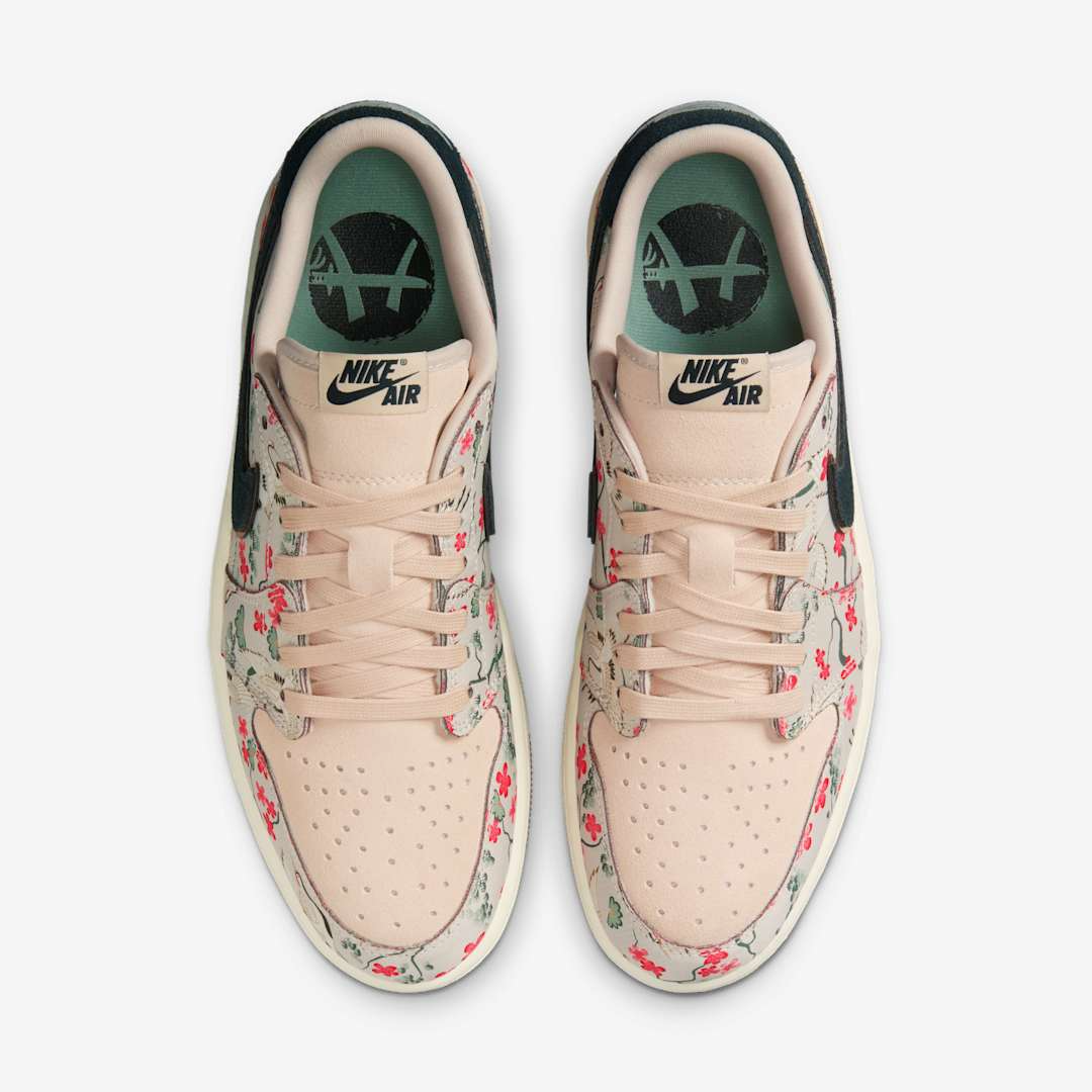 Giày Nike Air Jordan 1 Retro Low OG x Rui Hachimura ‘Oatmeal’ HV8293-100 - Ảnh 4