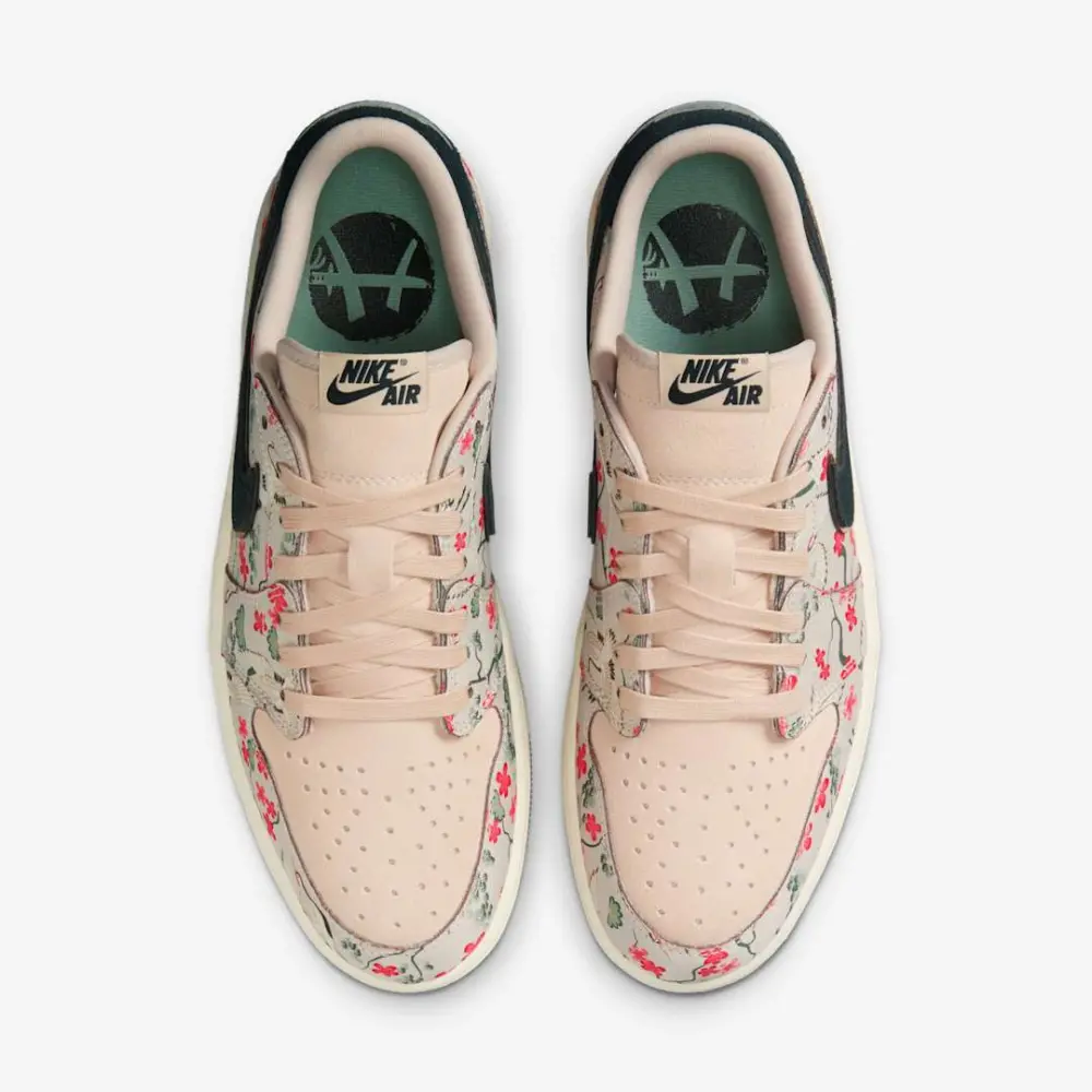 Giày Nike Air Jordan 1 Retro Low OG x Rui Hachimura ‘Oatmeal’ HV8293-100 - Ảnh 4
