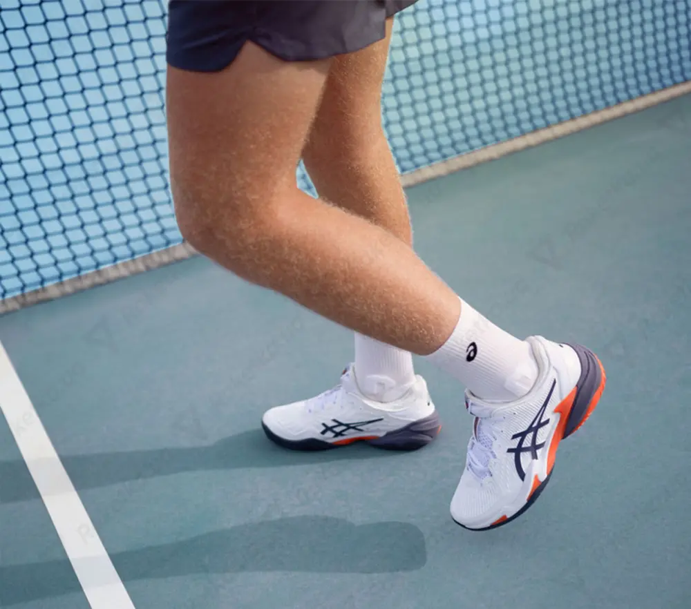 Alternative view of Giày Asics Court FF 3 ‘White Greyish Purple’ 1041A370-104