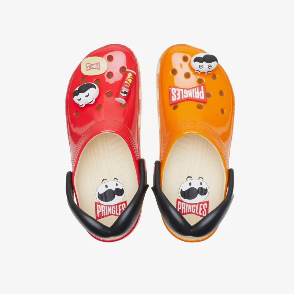 Dép Crocs Classic Clog x Pringles ‘Red Orange’ 209642-6AD - Ảnh 3