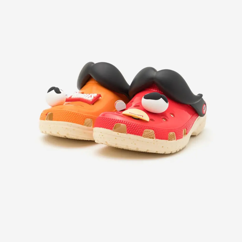 Dép Crocs Classic Clog x Pringles ‘Red Orange’ 209642-6AD - Ảnh 4