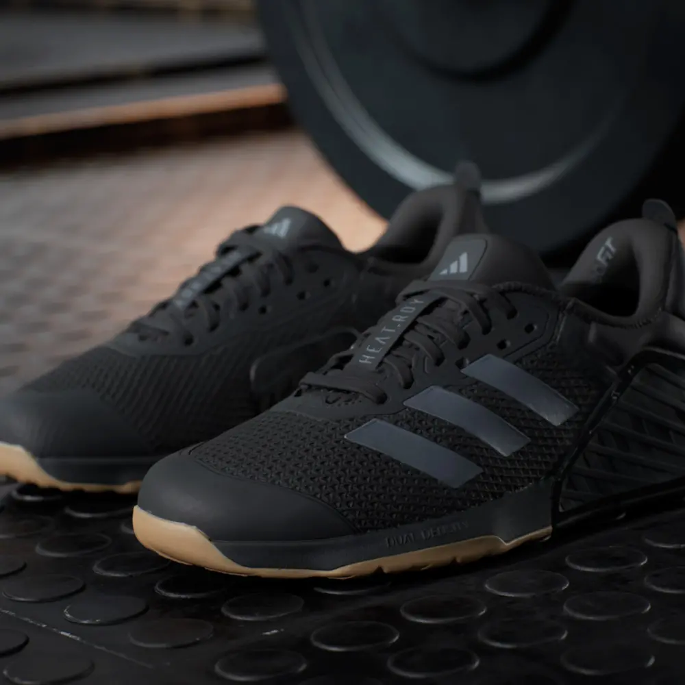 Alternative view of Giày Adidas Dropset 3 Strength ‘Black Grey Gum’ ID8632