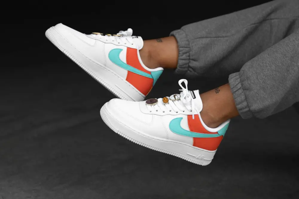 Alternative view of Giày Nike Air Force 1 Low Wmns SE ‘Basketball’ AA0287-106