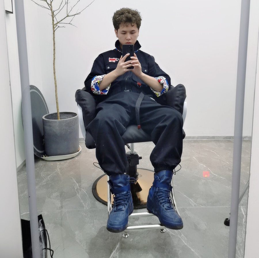 Giày Nike SF Air Force 1 High ‘Binary Blue’ 857872-400 - Ảnh 3