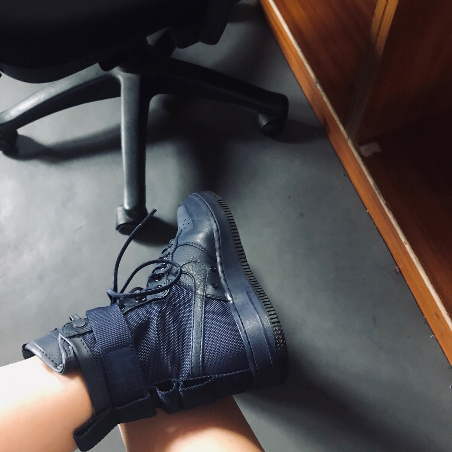 Giày Nike SF Air Force 1 High ‘Binary Blue’ 857872-400 - Ảnh 4