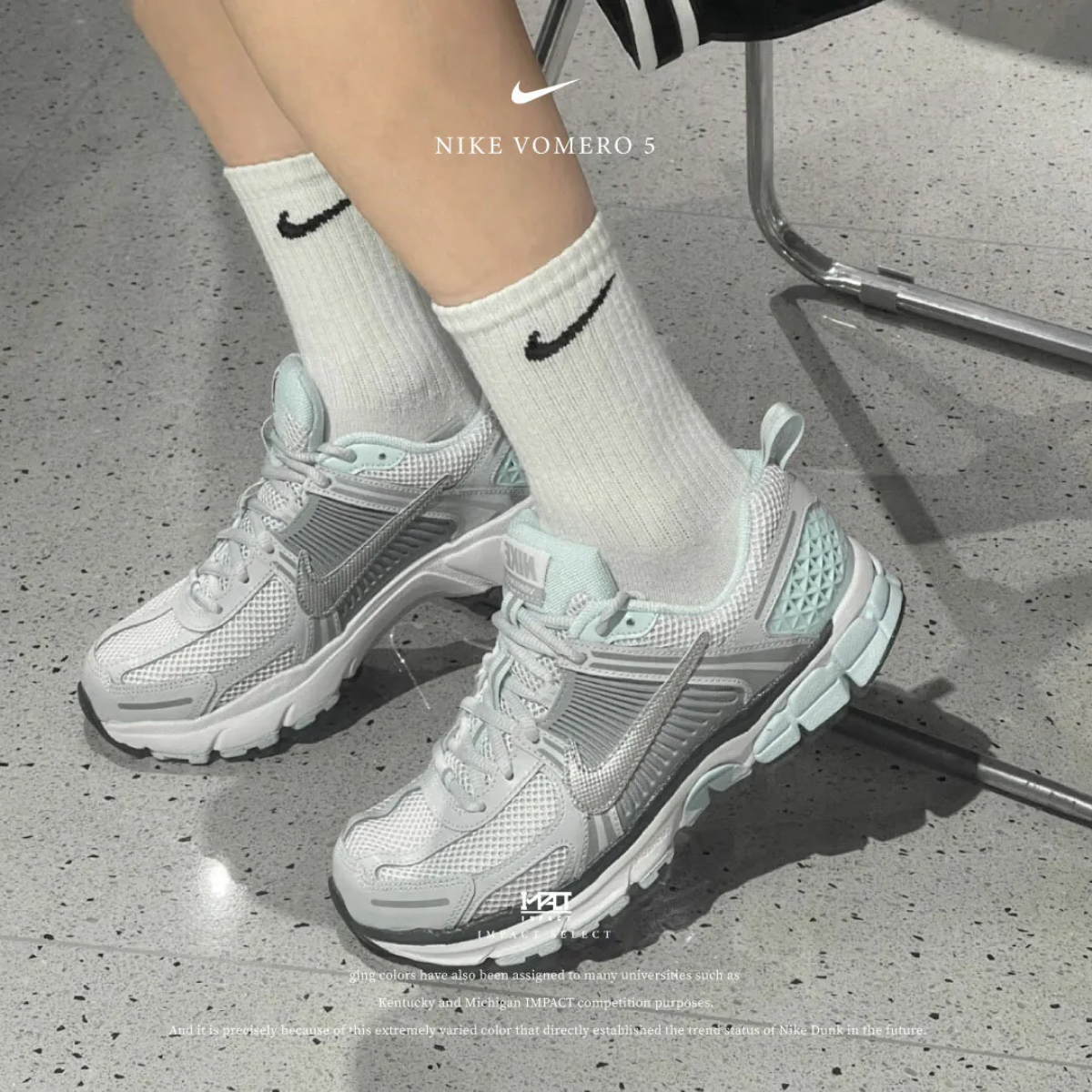 Giày Nike Vomero 5 ‘Pure Platinum Glacier Blue’ HQ3255-043 - Ảnh 10