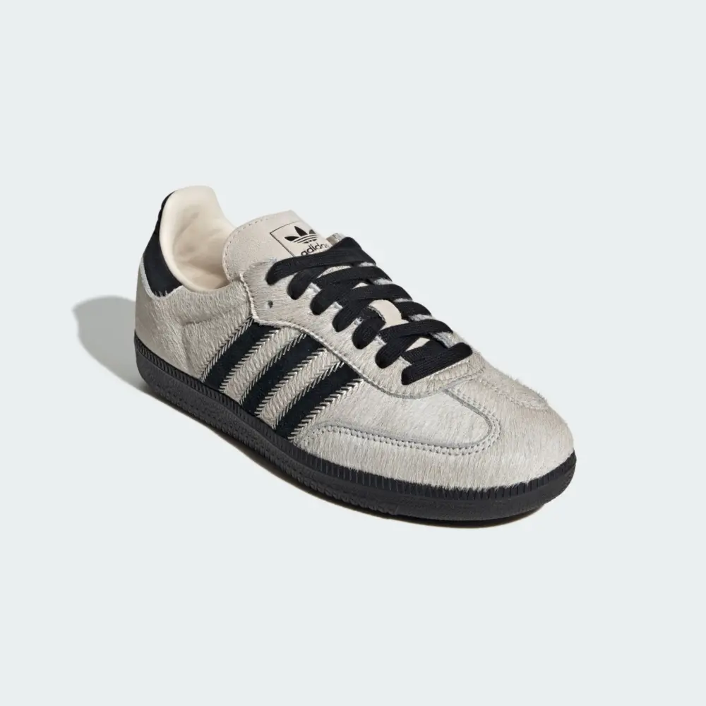 Giày Adidas Samba OG ‘Wonder White Black Pony’ JP5329 - Ảnh 4