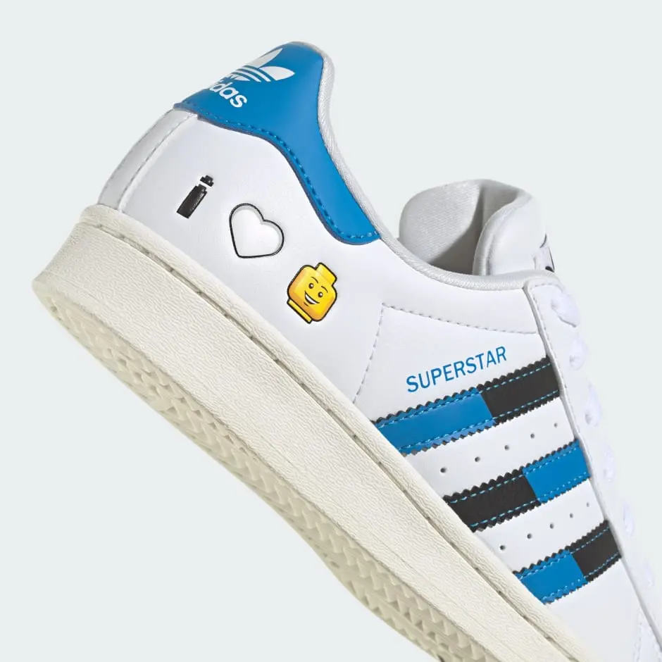 Giày Adidas Superstar x LEGO ‘White Blue’ IF2909 - Ảnh 3