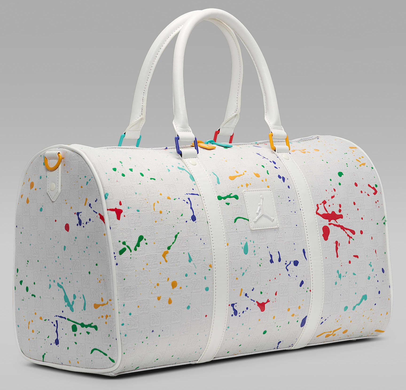 Túi Nike Jordan Monogram Duffle Duffle Bag ‘White’ FJ6787-133 - Ảnh 4
