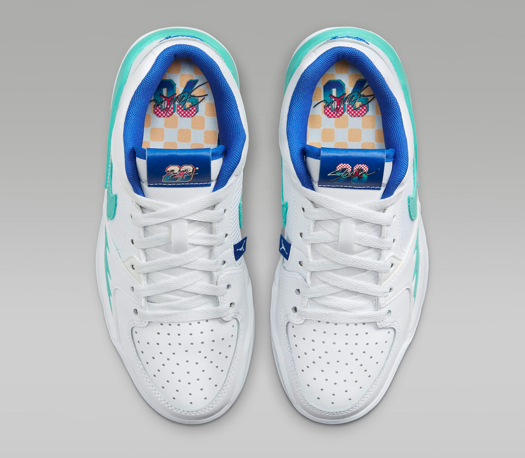 Giày Nike Air Jordan Stadium 90 SE GS ‘White Hyper Jade’ HJ3515-100 - Ảnh 5