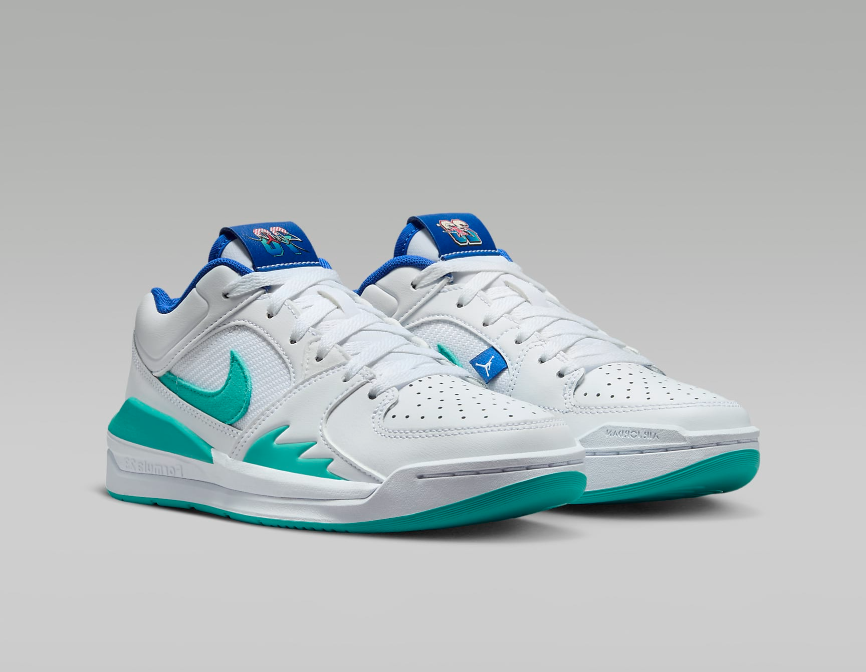 Giày Nike Air Jordan Stadium 90 SE GS ‘White Hyper Jade’ HJ3515-100 - Ảnh 4