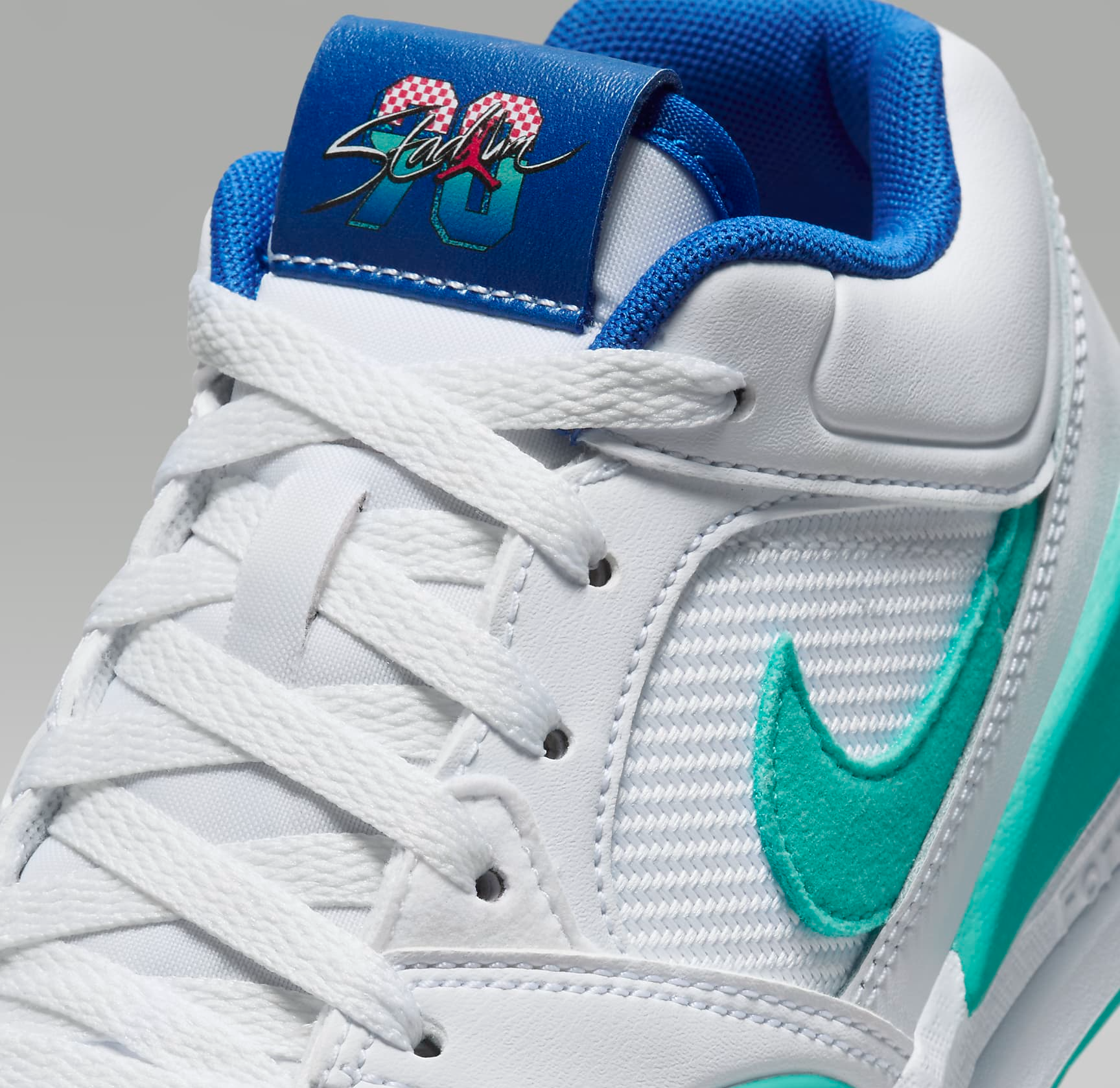 Giày Nike Air Jordan Stadium 90 SE GS ‘White Hyper Jade’ HJ3515-100 - Ảnh 2