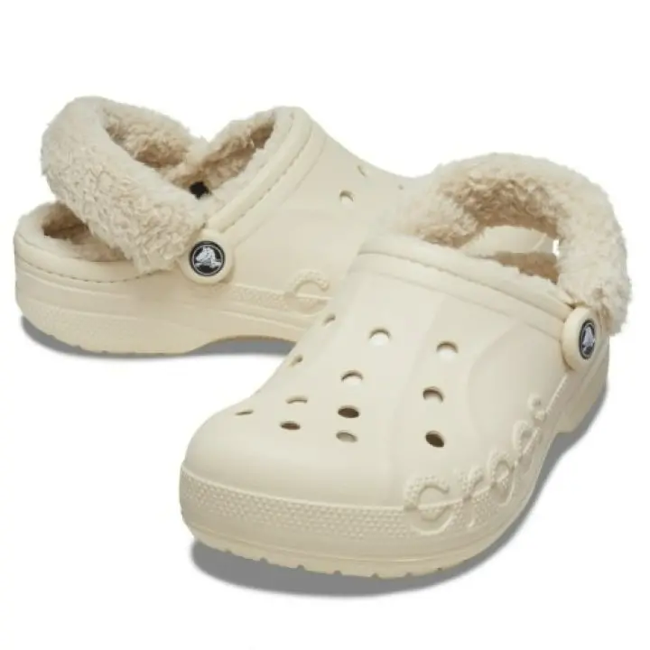 Alternative view of Dép Crocs Baya Lined Strap Clog ‘Cream’ 206633-11S