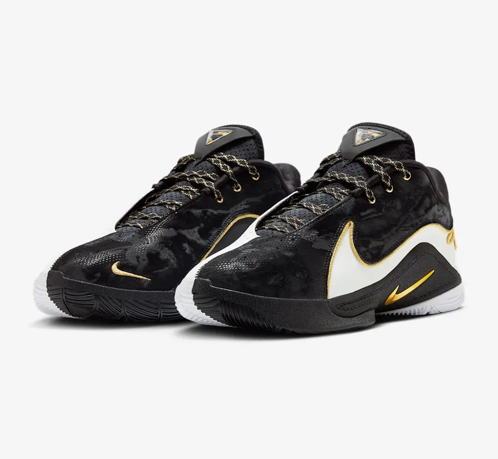 Giày Nike LeBron 22 ‘White Metallic Gold Black’ HV8453-100 - Ảnh 5