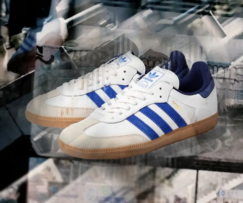 Giày Adidas Samba OG ‘White Royal Blue Night Indigo’ JH5632 - Ảnh 3