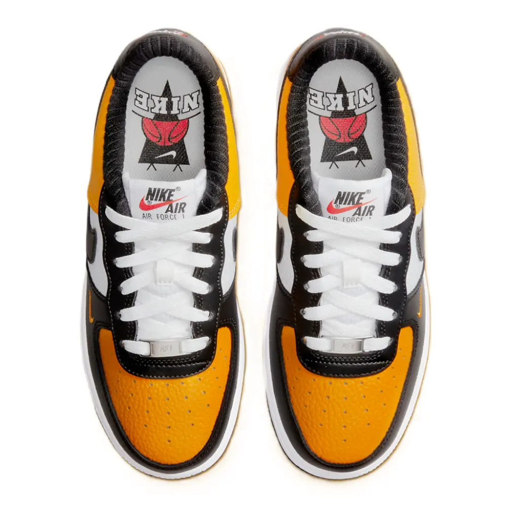 Giày Nike Air Force 1 Low GS ‘Black Gold Jersey Mesh’ DQ7779-700 - Ảnh 3