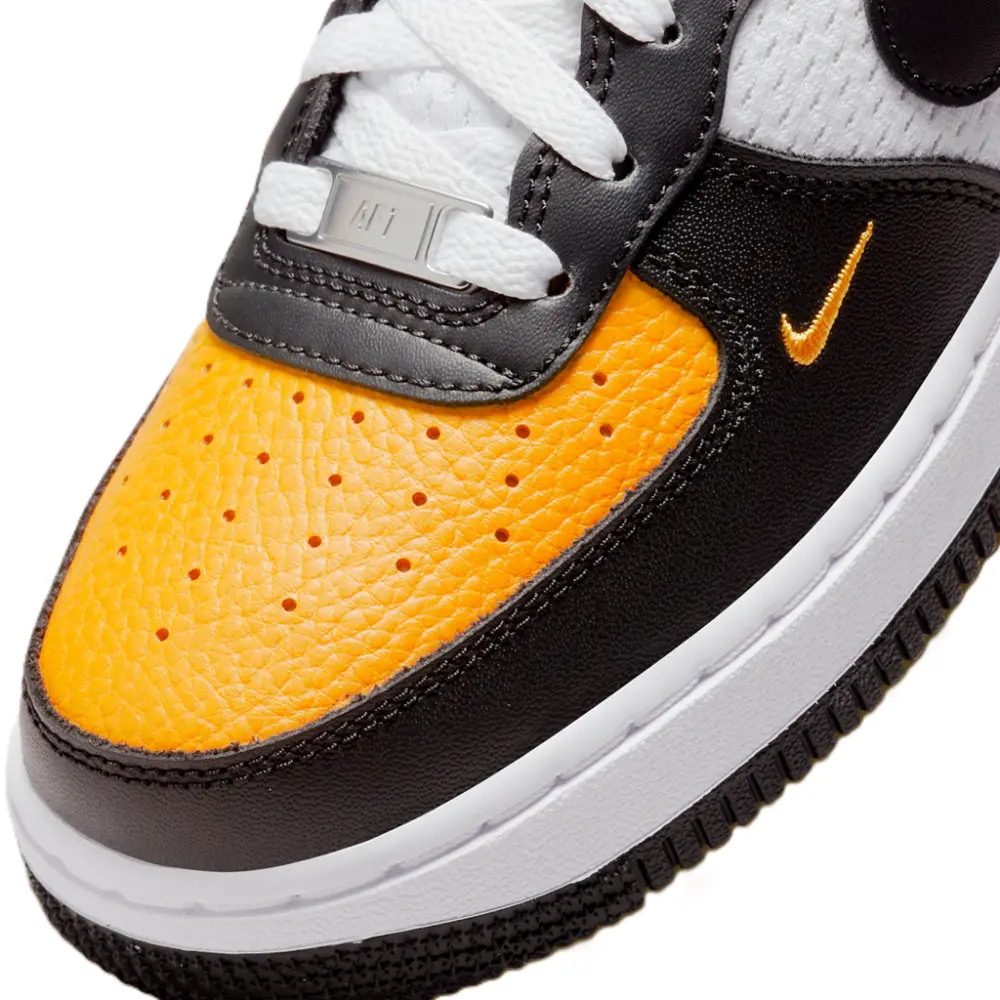Giày Nike Air Force 1 Low GS ‘Black Gold Jersey Mesh’ DQ7779-700 - Ảnh 5