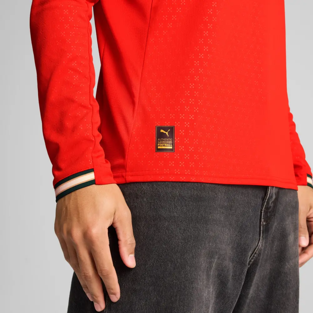Áo Puma Portugal 2025 Long-Sleeved Home Jersey ‘Red’ 779191-01 - Ảnh 3