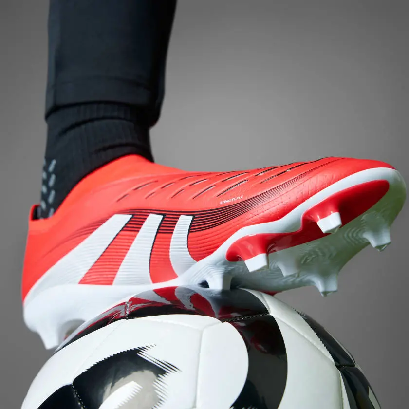 Alternative view of Giày Adidas Predator League Laceless FG/MG Cleats ‘Red’ ID3859