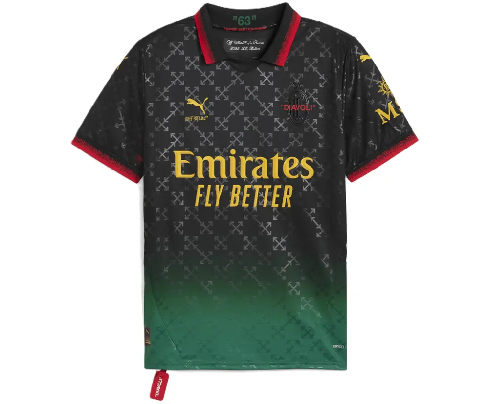 Áo Puma Ac Milan x Off-White™ Jersey ‘Black’ 783001-01