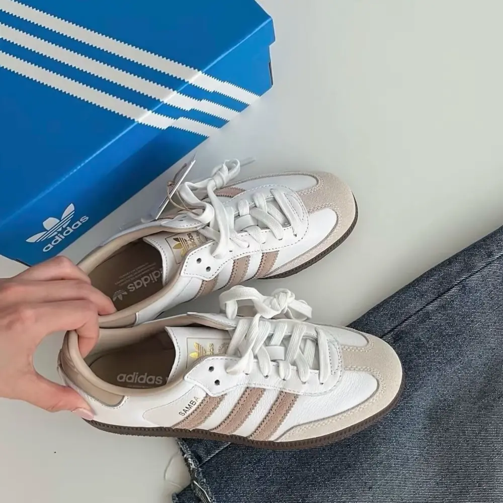 Giày Adidas Samba OG ‘White Beige Gum’ JI0218 - Ảnh 3