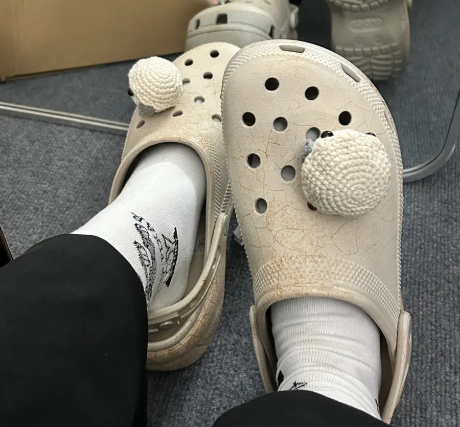 Dép Crocs x GOOD BAI Cloud Eggshell ‘Khaki’ 209394-2V3 - Ảnh 5