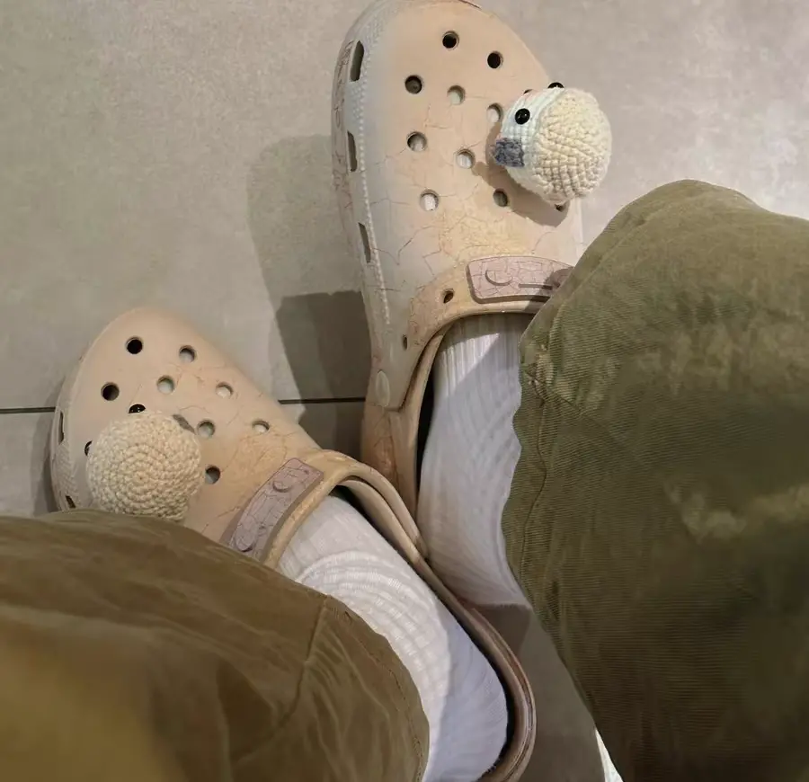 Dép Crocs x GOOD BAI Cloud Eggshell ‘Khaki’ 209394-2V3 - Ảnh 6