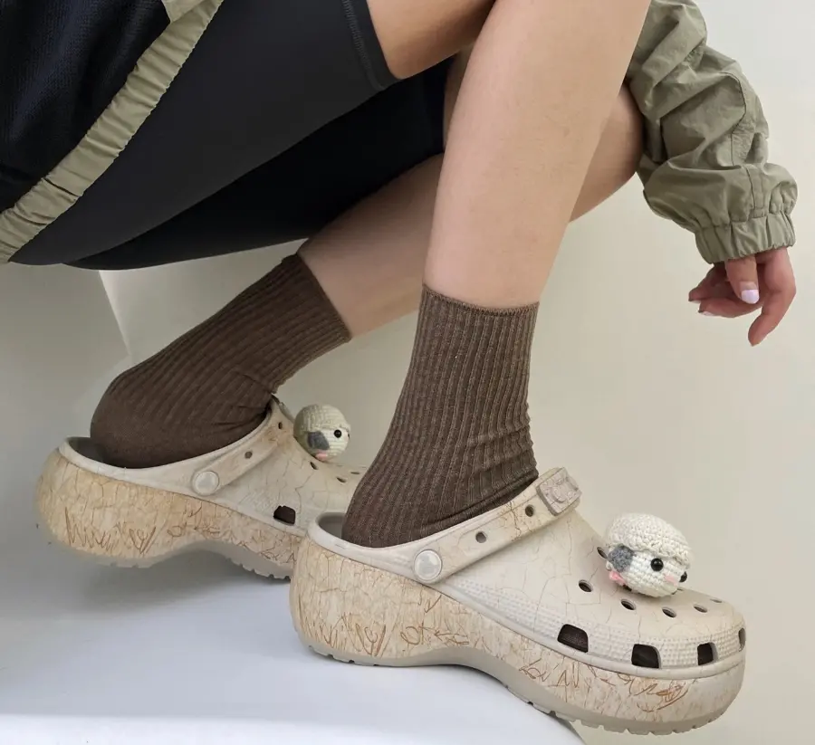 Dép Crocs x GOOD BAI Cloud Eggshell ‘Khaki’ 209394-2V3 - Ảnh 8