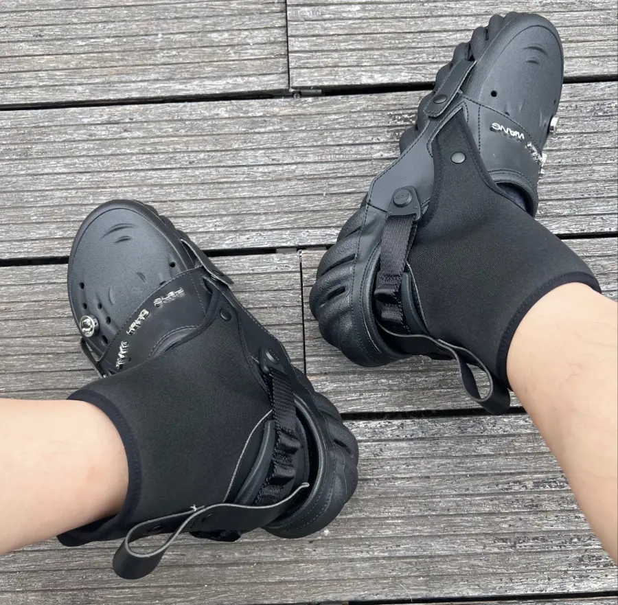Giày Crocs X Feng Chen Wang Echo Clog ‘Black’ 209391-001 - Ảnh 9