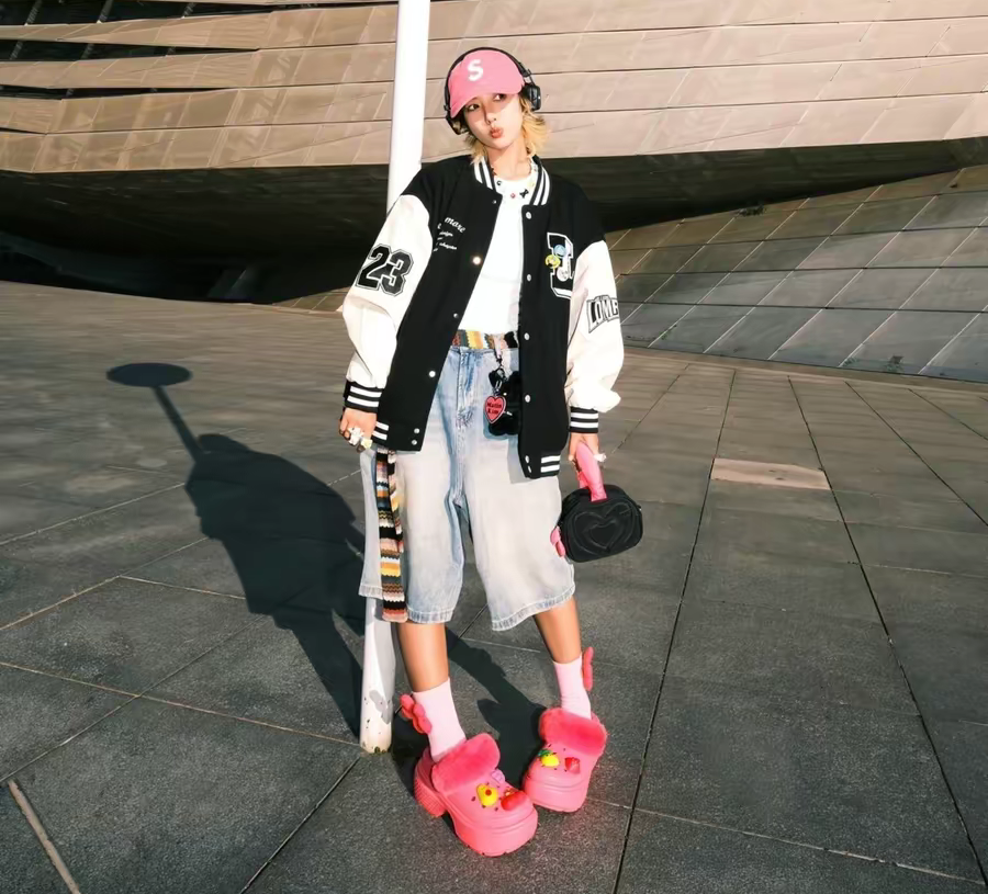 Dép Crocs Stomp Lined Clog ‘Pink’ 208546-6VZ - Ảnh 9