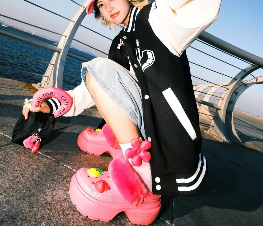 Dép Crocs Stomp Lined Clog ‘Pink’ 208546-6VZ - Ảnh 7