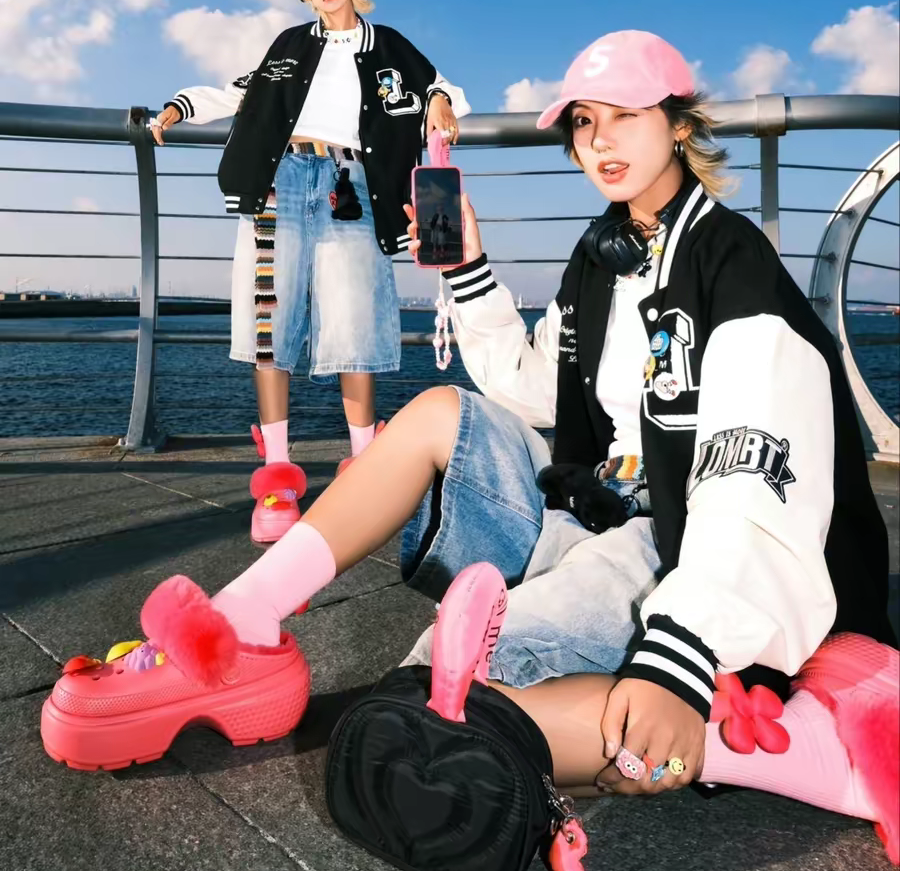 Dép Crocs Stomp Lined Clog ‘Pink’ 208546-6VZ - Ảnh 4