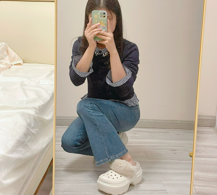 Dép Crocs Stomp Lined Clog ‘Gray’ 208546-160 - Ảnh 4