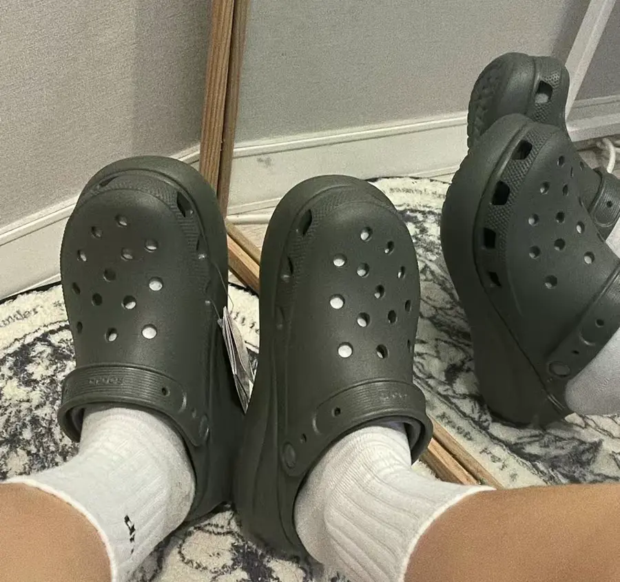 Alternative view of Dép Crocs Classic Crush Clog ‘Dusty Olive’ 207521-3J5