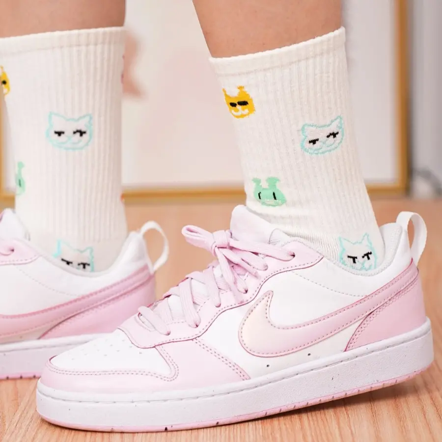 Giày Nike Court Borough Low ‘Pink White’ DV5456-105 - Ảnh 3