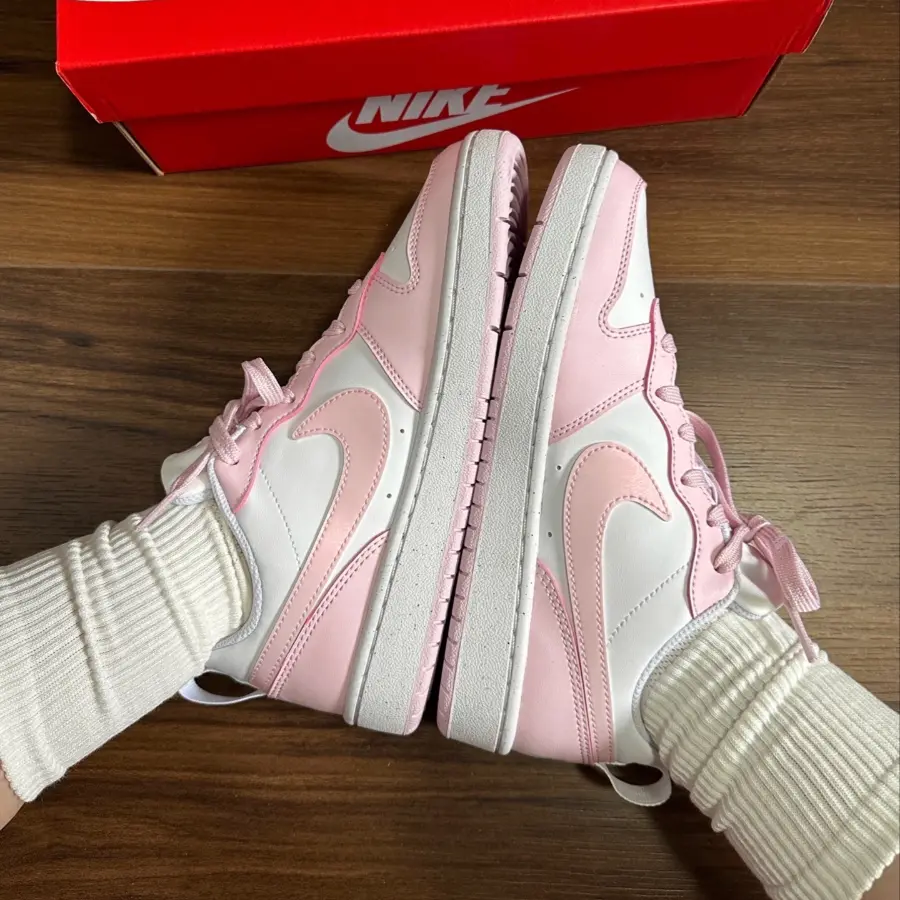 Giày Nike Court Borough Low ‘Pink White’ DV5456-105 - Ảnh 7