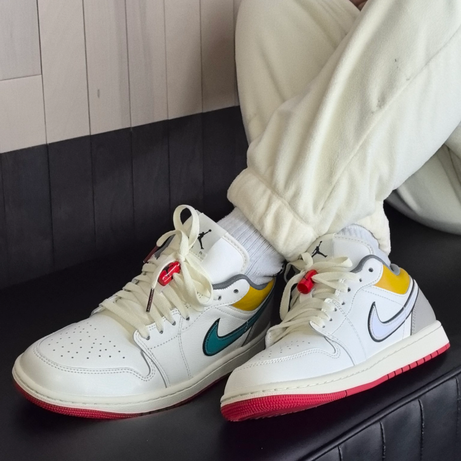 Alternative view of Giày Nike Air Jordan 1 Low Premium ‘Sail Yellow Ochre’ HV4511-133