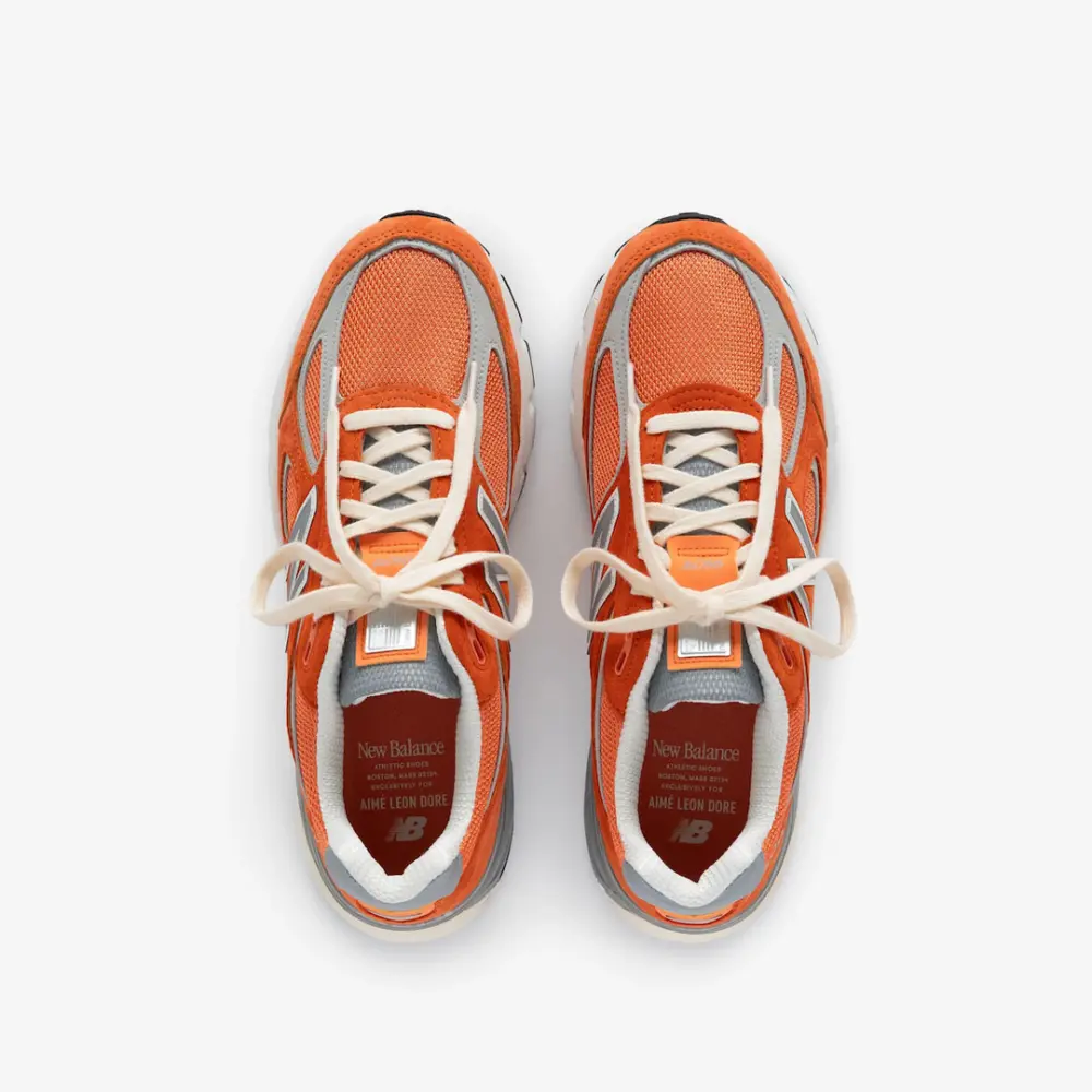 Giày New Balance 990v4 Made In USA x Aimé Leon Dore ‘Red Clay’ U990OG4 - Ảnh 4