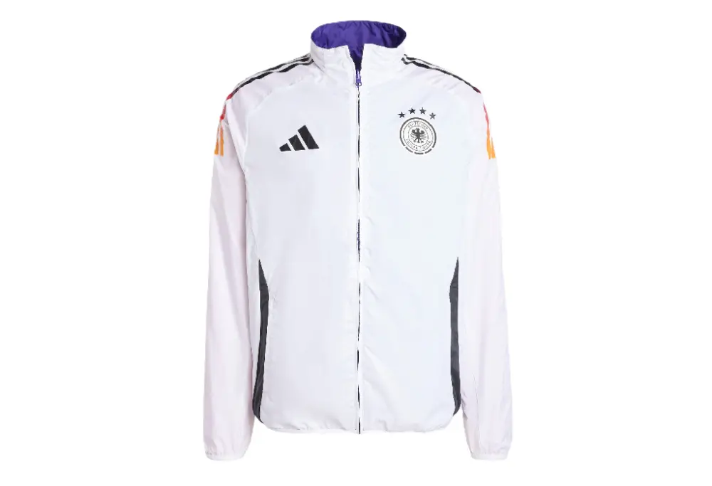 Áo Adidas Germany Anthem Jacket ‘White Purple’ IX0405