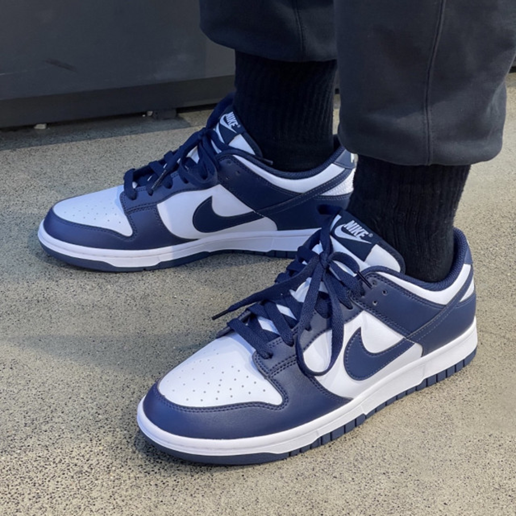 Alternative view of Giày Nike Dunk Low 'White Midnight Navy' HF5441-107