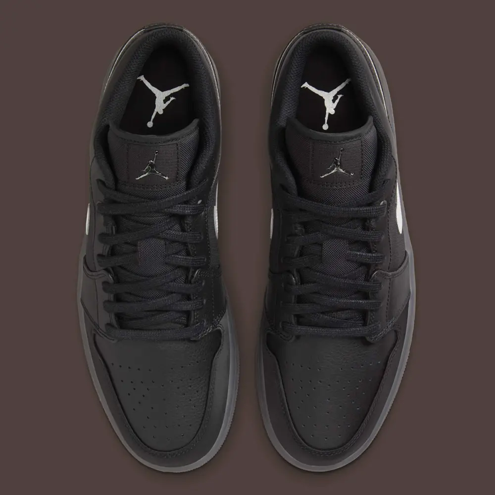 Giày Nike Air Jordan 1 Low ‘Black White Dark Gum’ HV5968-001 - Ảnh 4