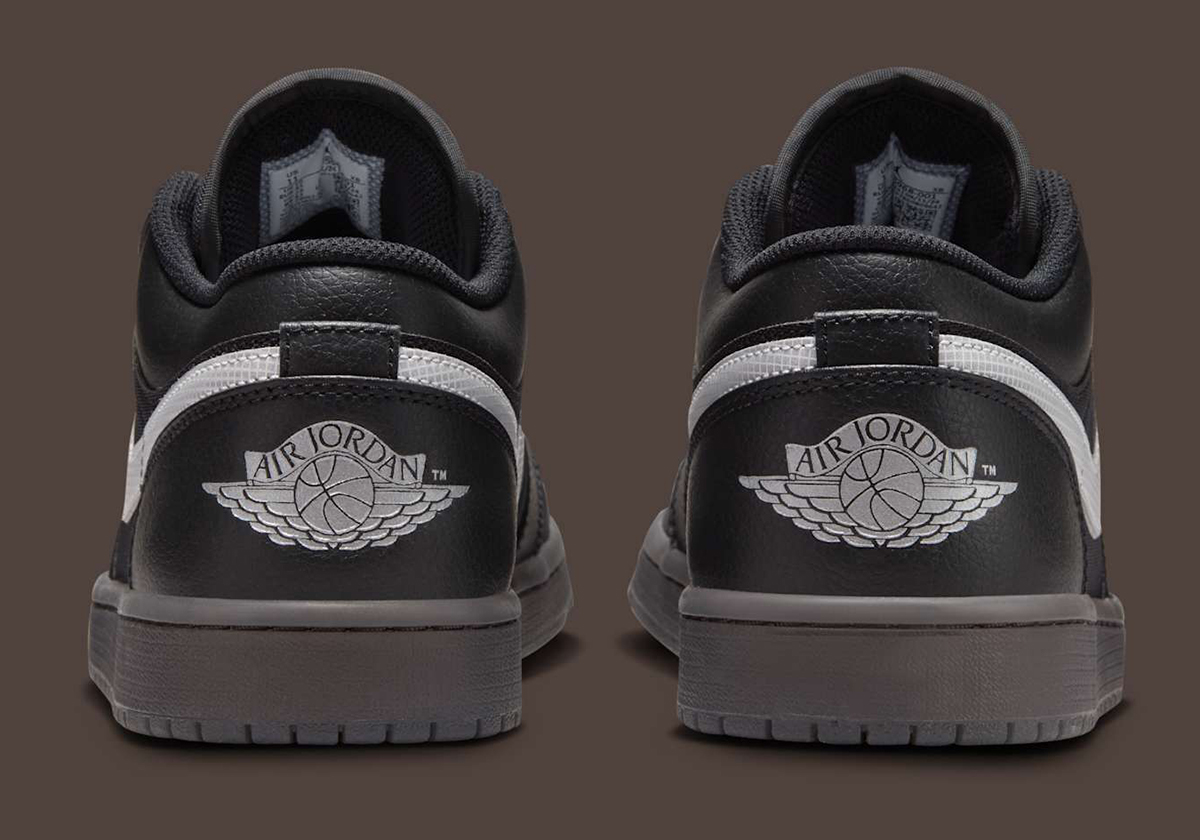 Giày Nike Air Jordan 1 Low ‘Black White Dark Gum’ HV5968-001 - Ảnh 3