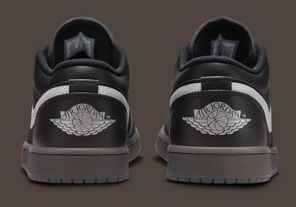 Giày Nike Air Jordan 1 Low ‘Black White Dark Gum’ HV5968-001 - Ảnh 3
