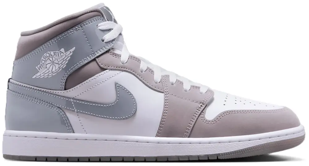 Giày Nike Air Jordan 1 Mid SE ‘White Medium Grey Cool Grey’ HF3216-100