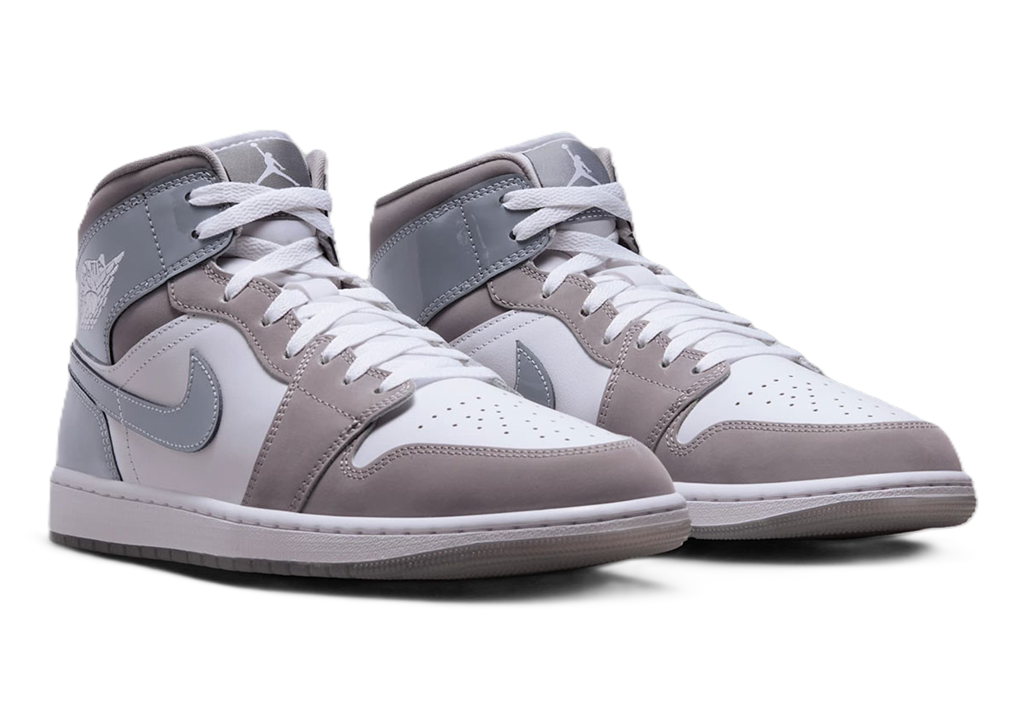Alternative view of Giày Nike Air Jordan 1 Mid SE ‘White Medium Grey Cool Grey’ HF3216-100