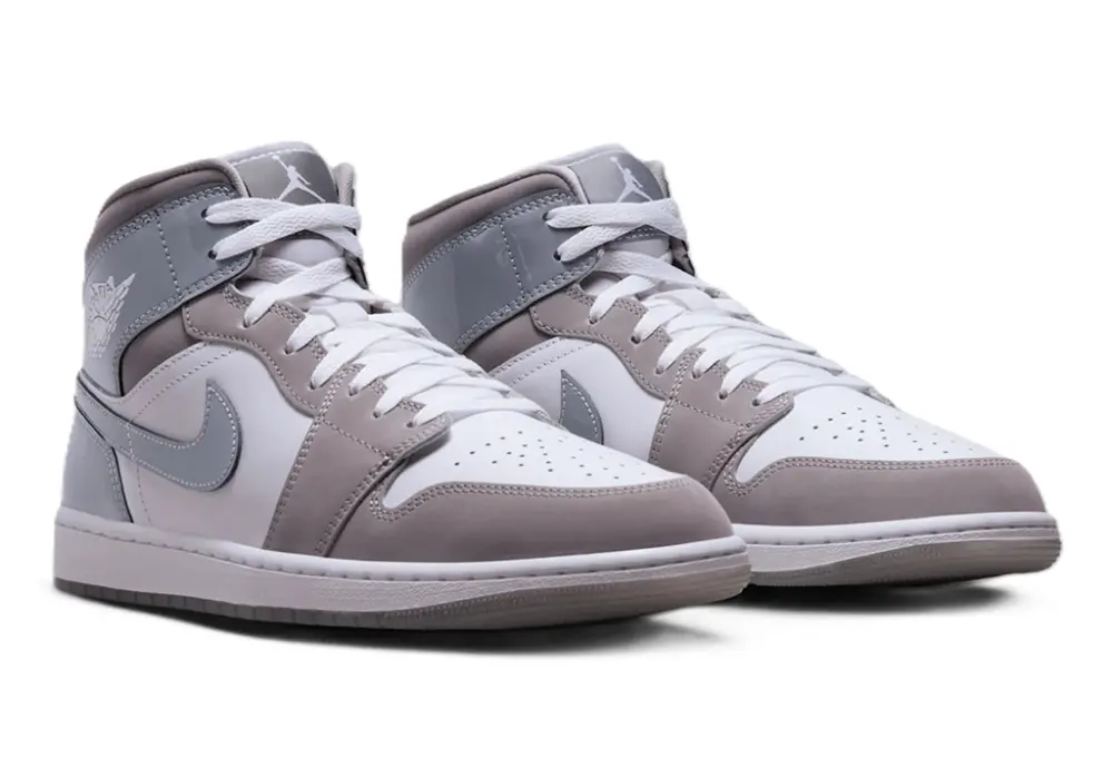 Alternative view of Giày Nike Air Jordan 1 Mid SE ‘White Medium Grey Cool Grey’ HF3216-100